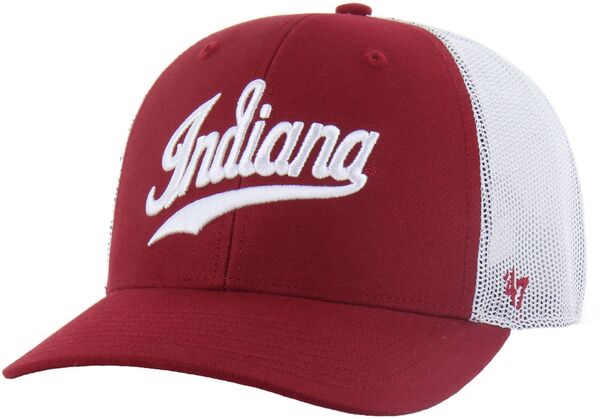 フォーティーセブン レディース アクセサリー 帽子 '47 Adult Indiana Hoosiers Razored Overhand Adjustable Trucker Hat NoColor レッド