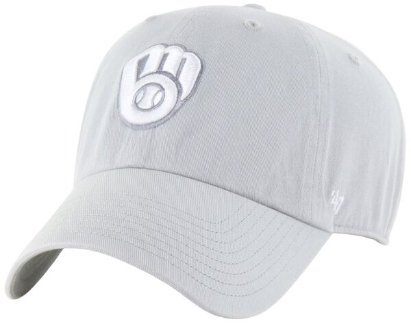 フォーティーセブン レディース アクセサリー 帽子 47 Adult Milwaukee Brewers Grey Clean Up Adjustable Hat NoColor グレー