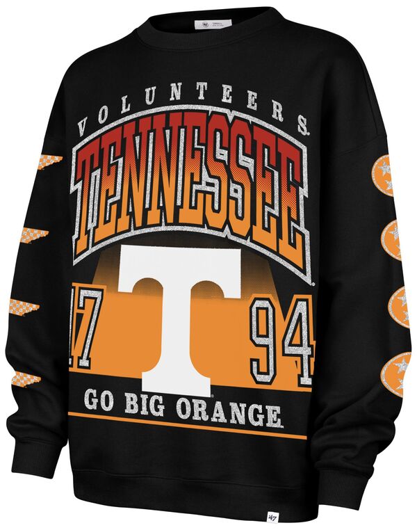 フォーティーセブン レディース アウター パーカー・スウェット Tシャツ '47 Women's Tennessee Volunteers Black Go Big Pullover Sweatshirt NoColor ブラック