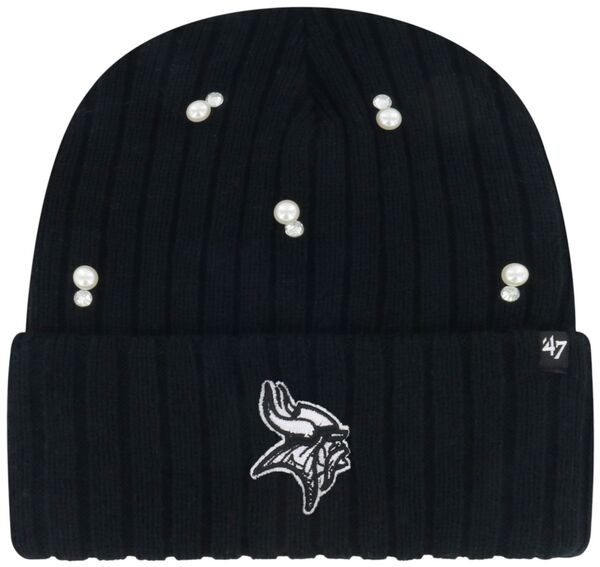 フォーティーセブン レディース アクセサリー 帽子 ニット '47 Women's Minnesota Vikings Black Claudette Glam Knit Beanie NoColor ブラック