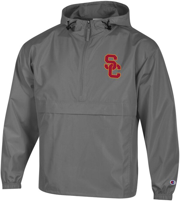 チャンピオン メンズ アウター ジャケット・ブルゾン Champion Men's USC Trojans Graphite Packable Jacket NoColor グラファイト