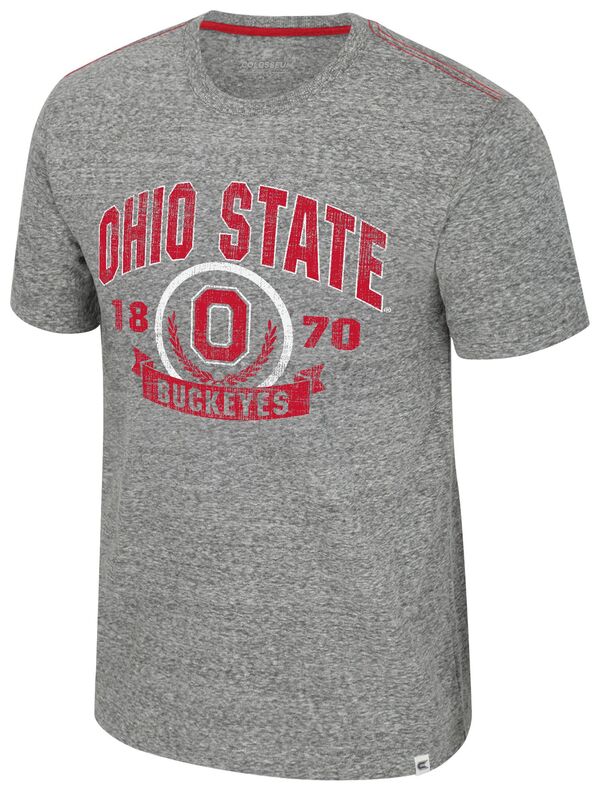 コロシアム メンズ トップス Tシャツ Colosseumen's Ohio State Buckeyes Heather Grey Pop Short Sleeve T-Shirt NoColor グレー