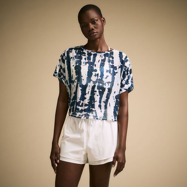 キャリー レディース トップス シャツ CALIA Women's Exhale Crossover Tee Darker Ardosia Tie Dye