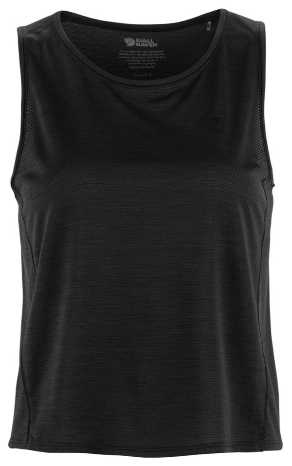 フェールラーベン レディース トップス タンクトップ Fjallraven Women's Abisko Lite Tank Black ブラック