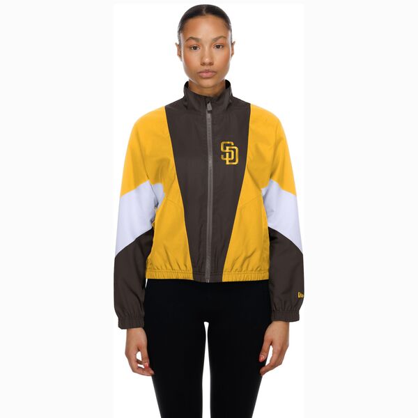 ニューエラ レディース アウター ジャケット・ブルゾン New Era Women'san Diego Padres Brown Leisure Track Jacket NoColor ブラウン