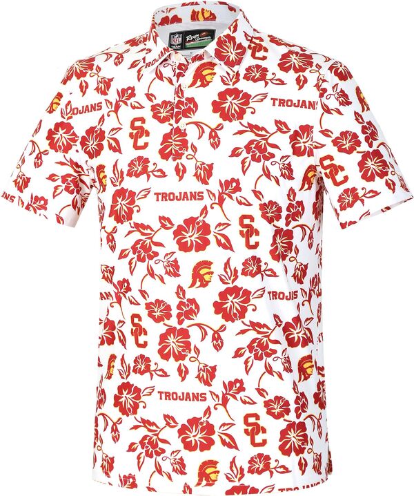 レインスプーナー メンズ トップス ポロシャツ Reyn Spooner Men's USC Trojans White Game Day Polo NoColor ホワイト