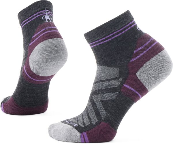かっこ良い羊毛 レディース アンダーお召しもの ソックス アンクル SmartWool Adultargeted Cushioning Hike Ankle Socks Charcoal Ash 濃灰色