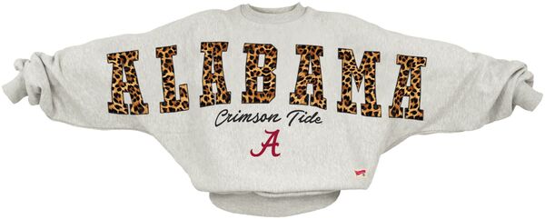 プレスボックス レディース アウター パーカー・スウェット クルーネック シャツ Pressbox Women's Alabama Crimson Tide Ash Flannigan Crewneck Sweatshirt NoColor アッシュ