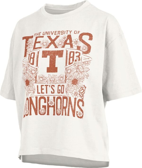 プレスボックス レディース トップス Tシャツ Pressbox Women's Texas Longhorns White Jasmine T-Shirt NoColor ホワイト