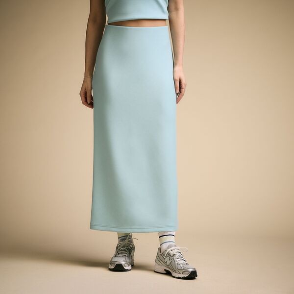 持ちはこび レディース 下つ方スコート midi CALIA Women\u0027sandwash Midi Skirt Patina Blue 青み
