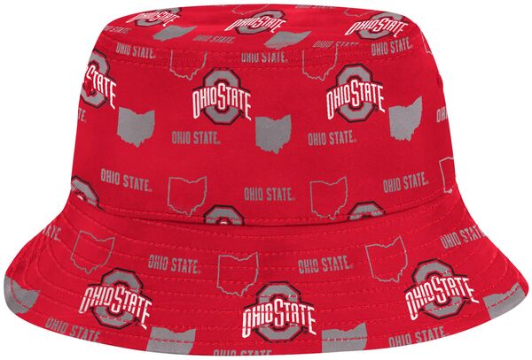 コロシアム メンズ アクセサリー 帽子 Colosseum Adult Ohio State Buckeyes Red Truthsayereversible Cabana Bucket Hat NoColor レッド
