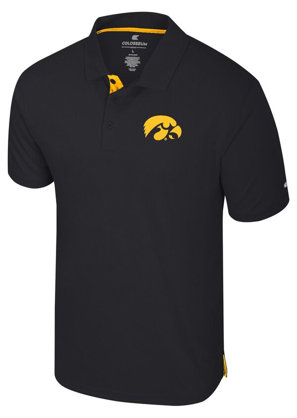 コロシアム メンズ トップス ポロシャツ Colosseumen's Iowa Hawkeyes Black Polo NoColor ブラック