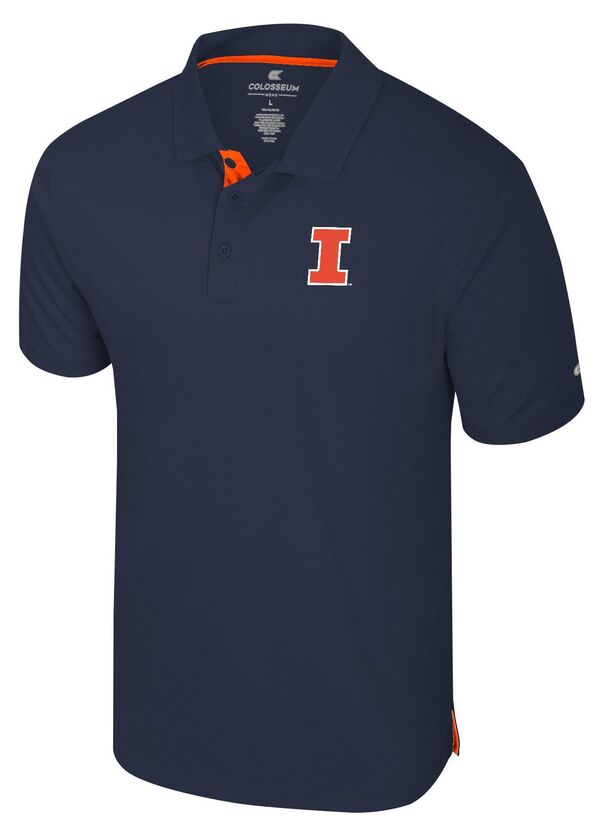 コロシアム メンズ トップス ポロシャツ Colosseumen's Illinois Fighting Illini Navy Polo NoColor ネイビー