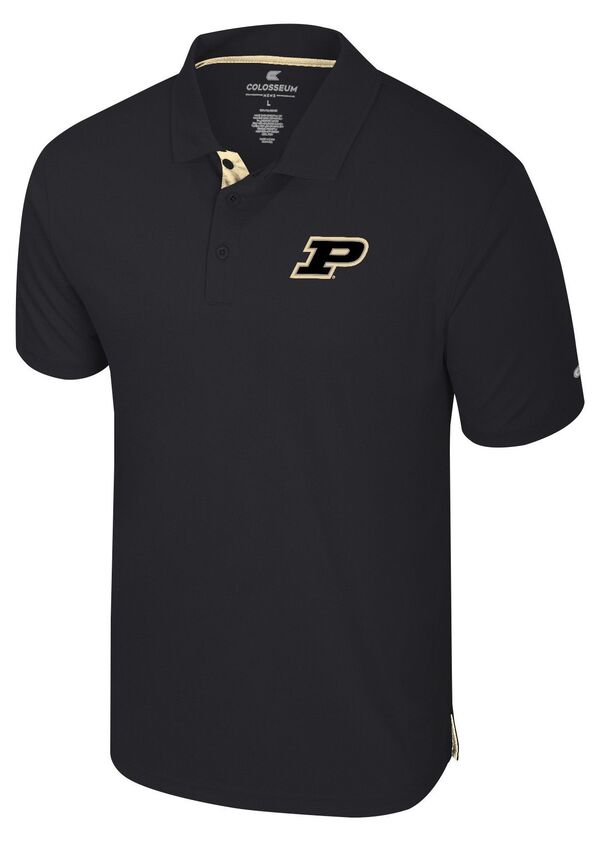 コロシアム メンズ トップス ポロシャツ Colosseumen's Purdue Boilermakers Black Polo NoColor ブラック