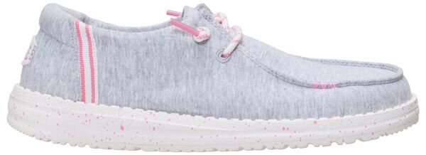 ヘイデュード レディース シューズ スニーカー プルオーバー Hey Dude Women\u0027s Wendy Stretch Jersey Varsity Shoes Grey 薄墨色