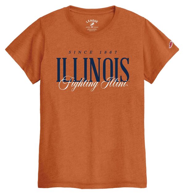 リーグレガシー レディース トップス Tシャツ League-Legacy Women's Illinois Fighting Illini Orange Intramural T-Shirt NoColor オレンジ