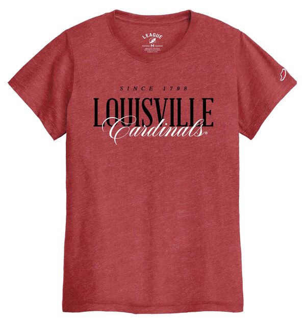 リーグレガシー レディース トップス Tシャツ League-Legacy Women's Louisville Cardinals Red Intramural T-Shirt NoColor レッド