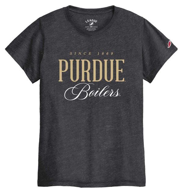 リーグレガシー レディース トップス Tシャツ League-Legacy Women's Purdue Boilermakers Black Intramural T-Shirt NoColor ブラック