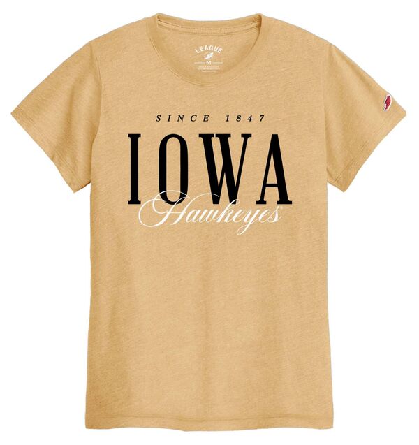 リーグレガシー レディース トップス Tシャツ League-Legacy Women's Iowa Hawkeyes Gold Intramural T-Shirt NoColor ゴールド