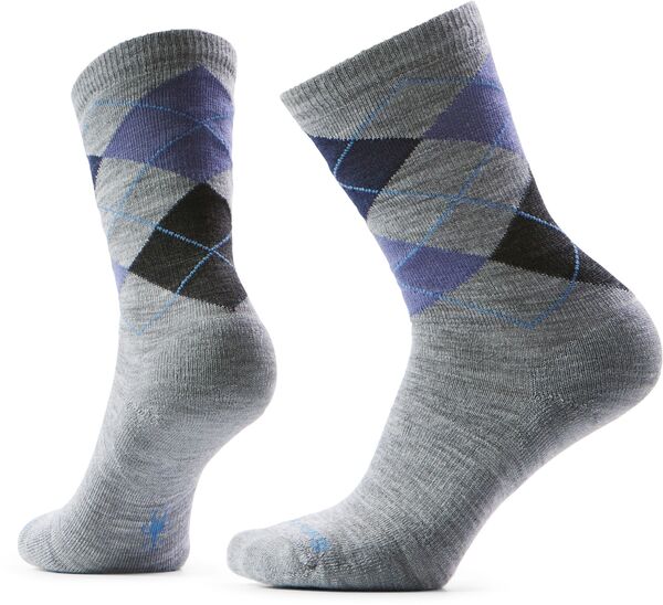 スマートウール メンズ アンダーウェア 靴下 Smartwool Everyday Diamond Jim Argyle Crew Socks Light Gray グレー