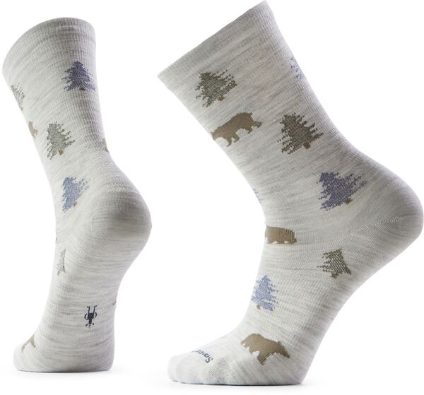 かっこ良い羊毛 レディース アンダーお召しもの ソックス SmartWool Everyday Through the Trees Crew Socks Ash 死灰