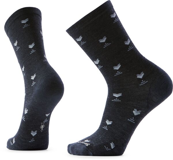 かっこ良い羊毛 レディース アンダーお召しもの ソックス Smartwool Everyday Stout Street Crew Socks Charcoal 濃灰色