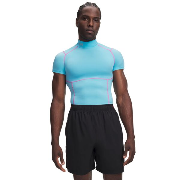 アンダーアーマー メンズ トップス シャツ モックネック Under Armour Men's HeatGear Elite Compression Mock Neck Shirt Red/Reflective レッド