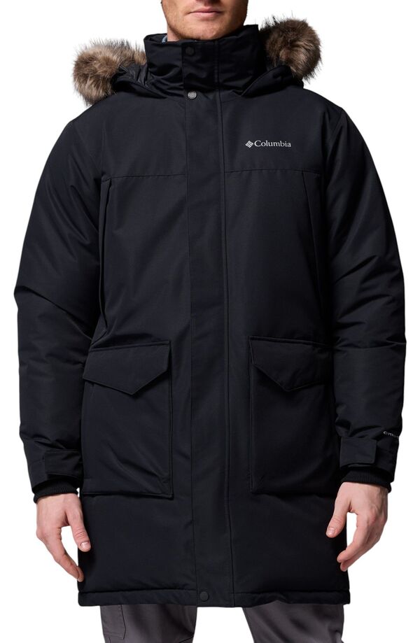 コロンビア メンズ アウター ジャケット・ブルゾン ケープデザイン パーカー キャップ ケープ Columbia Men Cape Ridge Parka Black ブラック