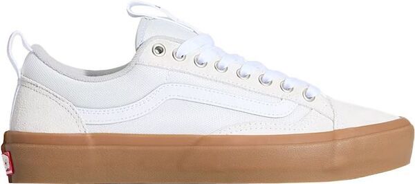 バンズ レディース シューズ スニーカー Vanskate Old Skool 36+ Gum Shoe Red/White 白いこと