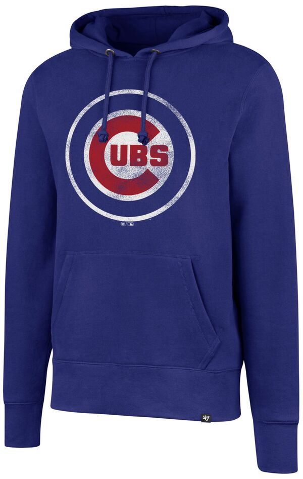 フォーティーセブン メンズ アウター パーカー・スウェット ロゴタイプ \u002747 Men\u0027s Chicago Cubs Royal Blue Headline Logo Pullover Hoodie NoColor 青色