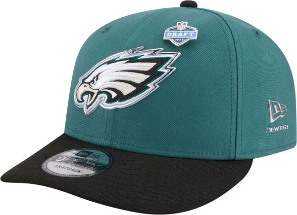 ニュー内鰓 レディース 佩び物 かぶり笠 New Eradult Philadelphia Eagles NFL Draft 2026 9Fifty Adjustable Hat NoColor
