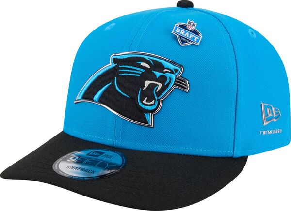 ニュー内鰓 レディース 佩び物 かぶり笠 New Eradult Carolina Panthers NFL Draft 2026 9Fifty Adjustable Hat NoColor