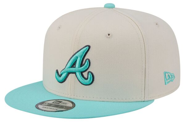 ニューエラ レディース アクセサリー 帽子 New Eradult Atlanta Braves Cream Two Tone Color Pack 9Fifty Adjustable Hat NoColor クリーム|ReVida 店