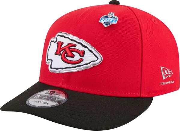 ニュー内鰓 レディース 佩び物 かぶり笠 New Eradult Kansas City Chiefs NFL Draft 2026 9Fifty Adjustable Hat NoColor