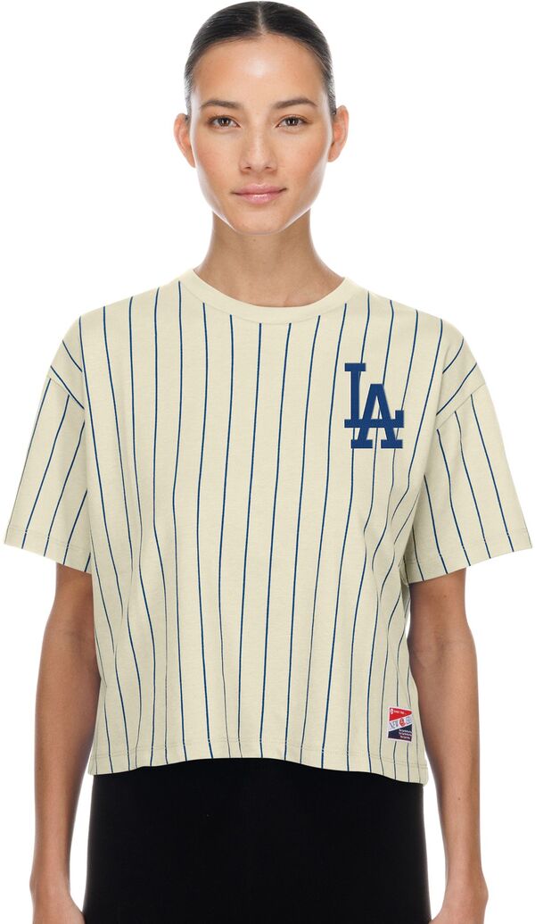 ニュー内鰓 レディース トップス プルオーバー New Era Women\u0027s Los Angeles Dodgers White Throwback T-Shirt NoColor 白いこと