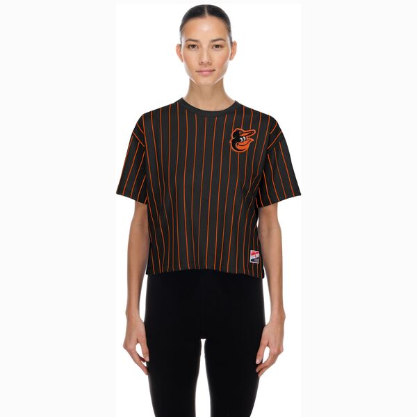 ニュー内鰓 レディース トップス プルオーバー New Era Women\u0027s Baltimore Orioles Black Throwback T-Shirt NoColor 黒いこと