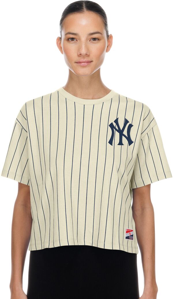 ニュー内鰓 レディース トップス プルオーバー New Era Women\u0027s New York Yankees White Throwback T-Shirt NoColor 白いこと