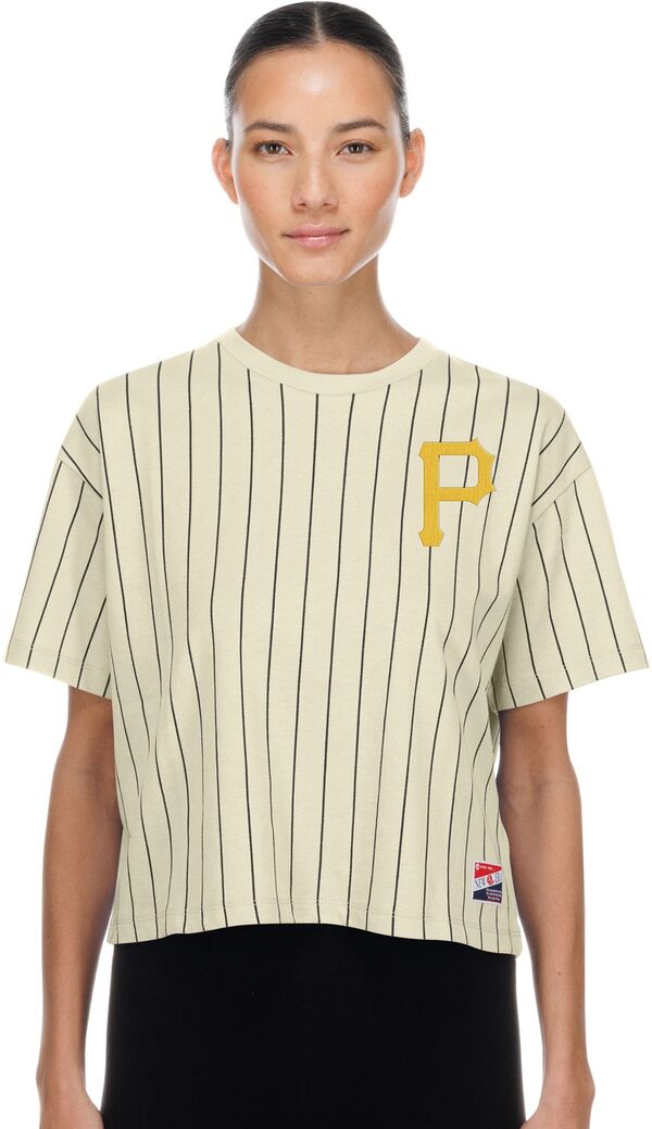 ニュー内鰓 レディース トップス プルオーバー New Era Women\u0027s Pittsburgh Pirates White Throwback T-Shirt NoColor 白いこと