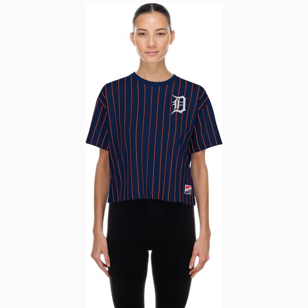 ニュー内鰓 レディース トップス プルオーバー New Era Women\u0027s Detroitigers Navy Throwback T-Shirt NoColor 米国海軍