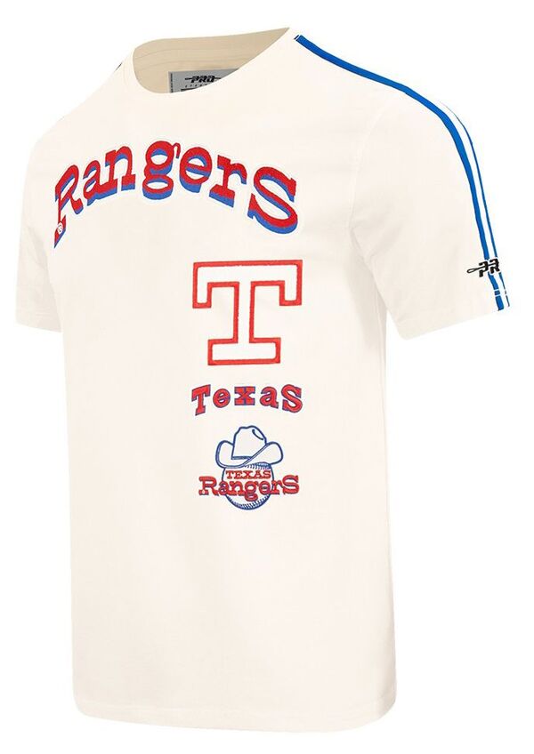 プロスタンダード メンズ トップス Tシャツ Pro Standard Men Texas Rangers Cream Retro Classic T-Shirt NoColor クリーム