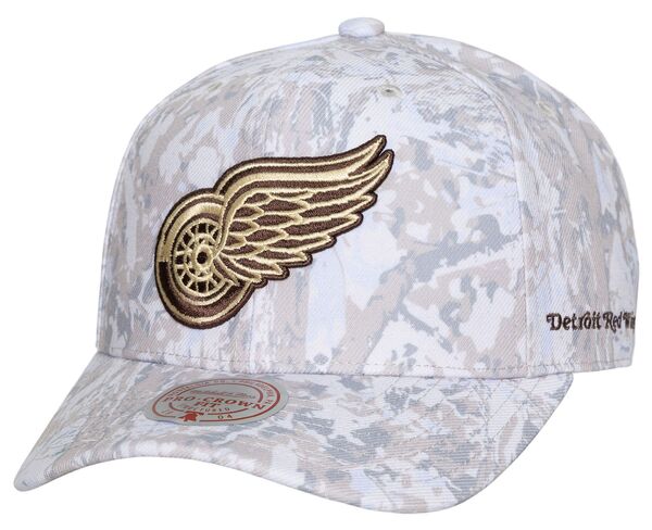 ミッチェル&ネス メンズ アクセサリー 帽子 Mitchell & Ness Men's Detroit Red Wings Camo True Timber Pro Crown Snapback Hat NoColor レッド|ReVida 店