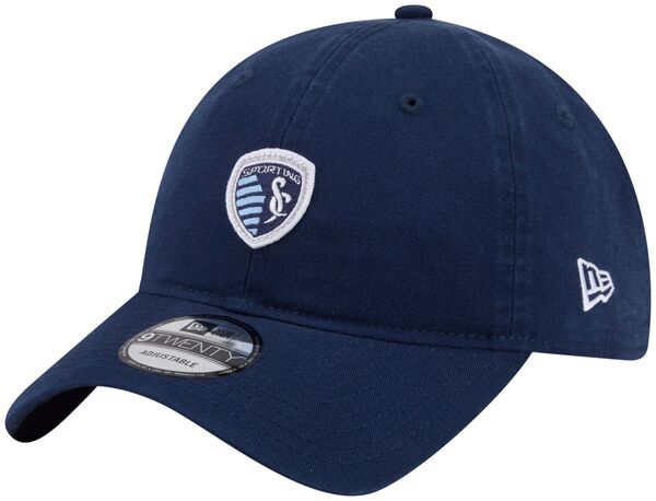ニューエラ レディース アクセサリー 帽子 ロゴ New Eradult Sporting Kansas City Dark Blue Logo 9Twenty Adjustable Hat NoColor ブルー｜ReVida 店