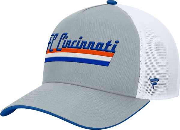 ファナティクス レディース アクセサリー 帽子 Fanatics MLS Adult FCincinnati Gray Wordmark Adjustable Trucker Hat NoColor グレー|ReVida 店