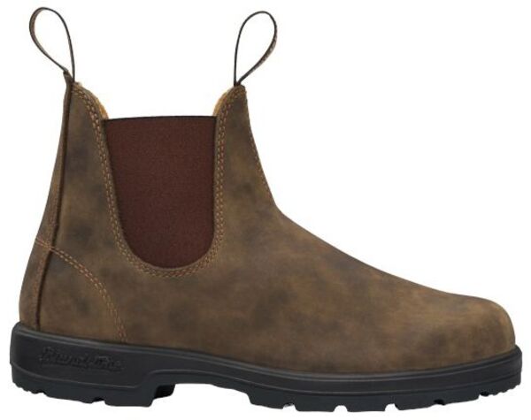 ブランド名石ころ メンズ シューズ ブーツ・レインブーツ チェルシーブーツ チェルシー Blundstone Men\u0027s Classic 585 Series Chelsea Boots Rustic Brown 赤銅色