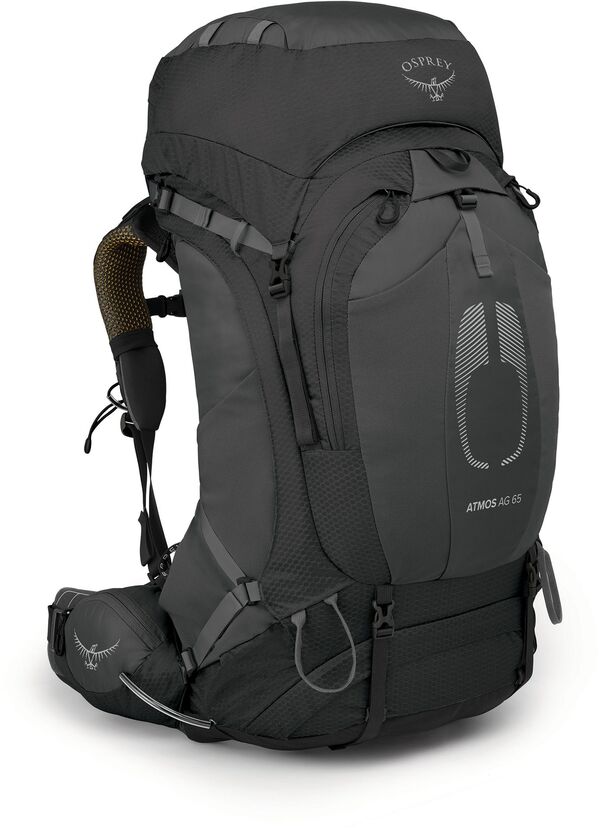 牡かき鳴らす メンズ 御徒面子 うしろ側容器に並べる・背嚢 Osprey Atmos AG 65L Pack-Men\u0027s Black 黒いこと