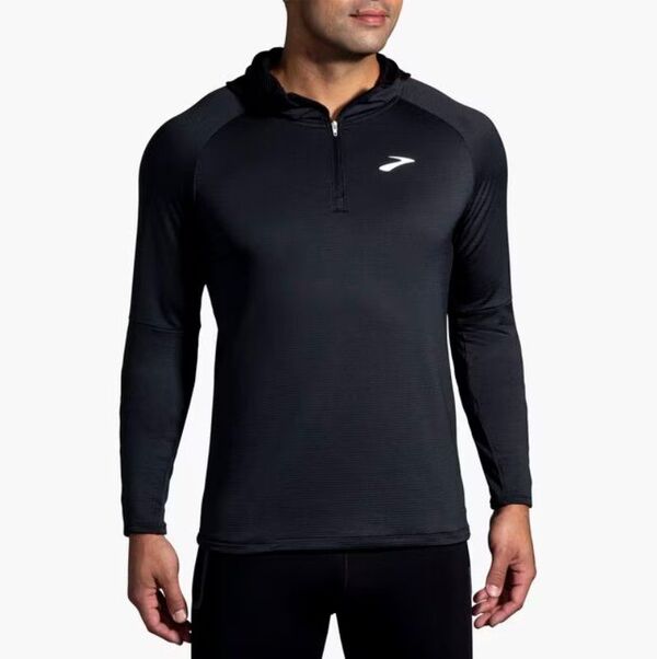 ブルックス メンズ アウター パーカー・スウェット Brooks Men\u0027s Notch Thermal 2.0 Hoodie Black 黒いこと