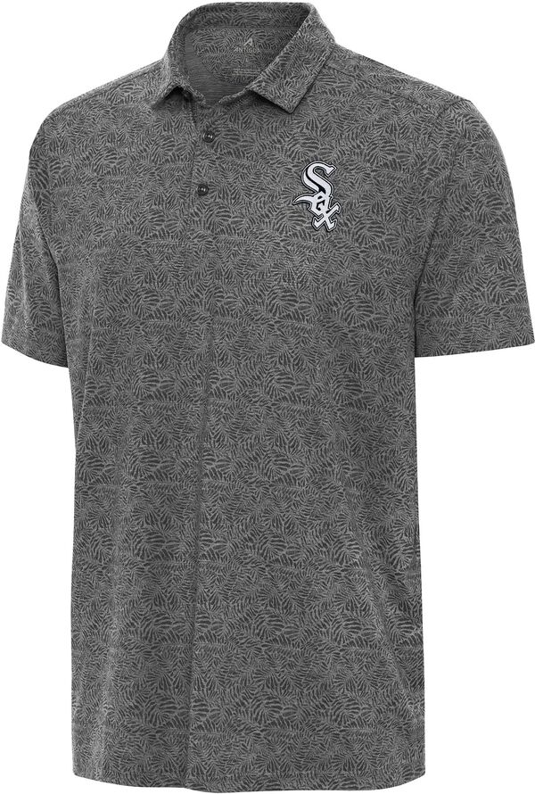 アンティグア メンズ トップス ポロシャツ Antigua Men's Chicago White Sox Black Tentril Polo NoColor ホワイト｜ReVida 店