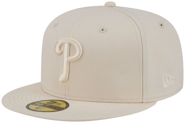 ニュー内鰓 レディース 付属物 鳥打ち帽 New Eradult Philadelphia Phillies Cream Color Pack 59Fifty Fitted Hat NoColor 皮膚軟化剤