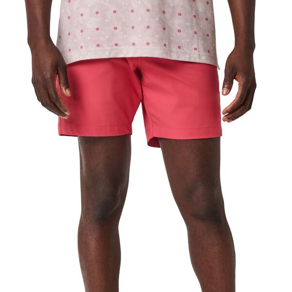 トラビスマヒュー メンズ ボトムス 心地好いズボン下 TravisMathew Men\u0027s 7\" Wanderlust Golf Short Garnet Rose Print"
