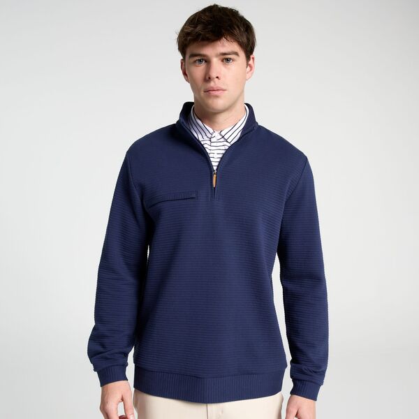 ウォルターヘーゲン メンズ トップス プルオーバー Walter Hagen Men\u0027s Clubhouse Textured Golf 1/4 Zip Navy 米国海軍
